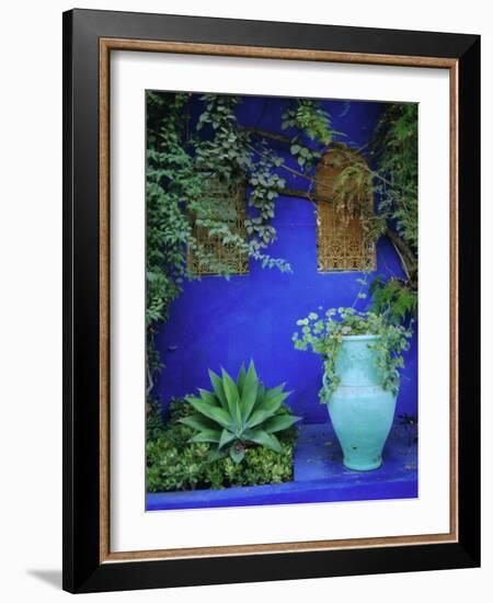 Majorelle Gardens, Marrakesh, Morocco, North Africa-Bruno Morandi-Framed Photographic Print