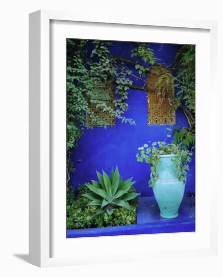 Majorelle Gardens, Marrakesh, Morocco, North Africa-Bruno Morandi-Framed Photographic Print