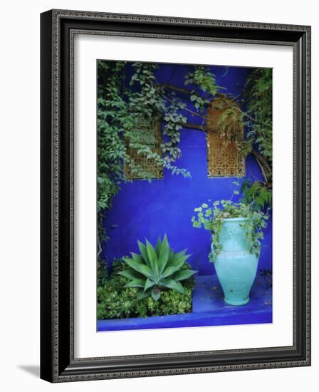 Majorelle Gardens, Marrakesh, Morocco, North Africa-Bruno Morandi-Framed Photographic Print