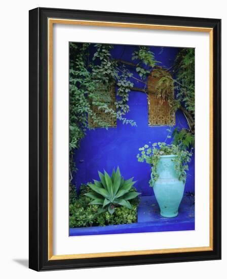 Majorelle Gardens, Marrakesh, Morocco, North Africa-Bruno Morandi-Framed Photographic Print