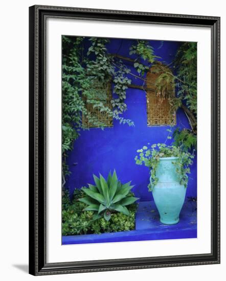 Majorelle Gardens, Marrakesh, Morocco, North Africa-Bruno Morandi-Framed Photographic Print