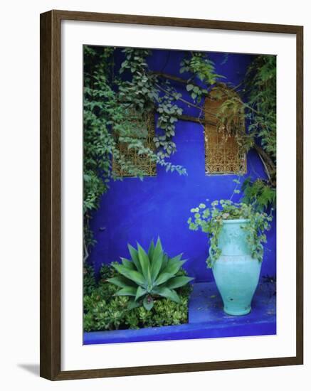 Majorelle Gardens, Marrakesh, Morocco, North Africa-Bruno Morandi-Framed Photographic Print