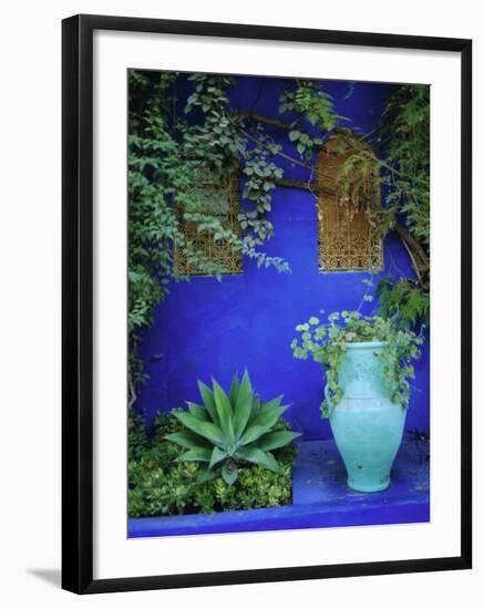 Majorelle Gardens, Marrakesh, Morocco, North Africa-Bruno Morandi-Framed Photographic Print