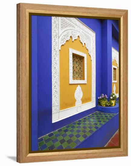 Majorelle Gardens, Marrakesh, Morocco, North Africa-Gavin Hellier-Framed Premier Image Canvas