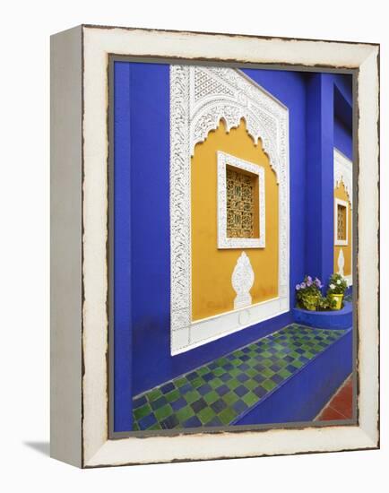 Majorelle Gardens, Marrakesh, Morocco, North Africa-Gavin Hellier-Framed Premier Image Canvas