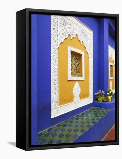 Majorelle Gardens, Marrakesh, Morocco, North Africa-Gavin Hellier-Framed Premier Image Canvas