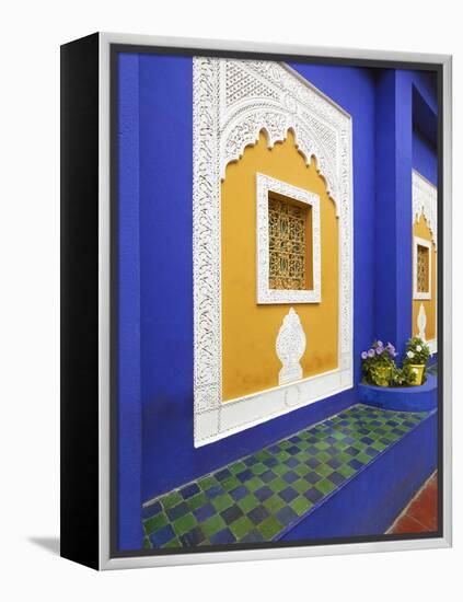 Majorelle Gardens, Marrakesh, Morocco, North Africa-Gavin Hellier-Framed Premier Image Canvas