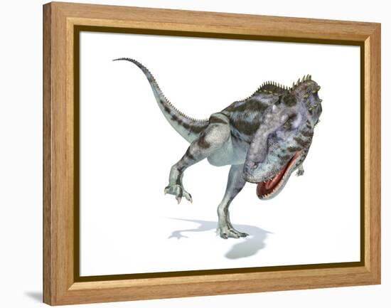 Majungasaurus Dinosaur, Artwork-null-Framed Premier Image Canvas