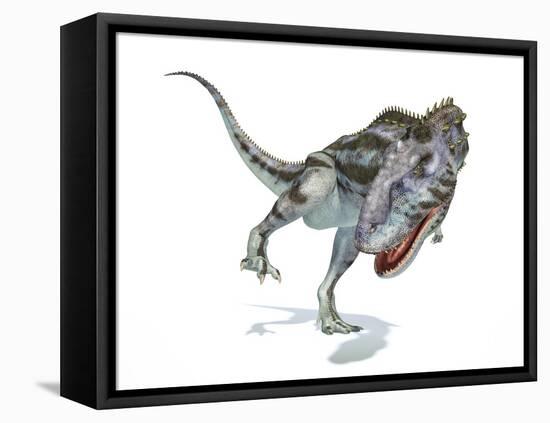 Majungasaurus Dinosaur, Artwork-null-Framed Premier Image Canvas