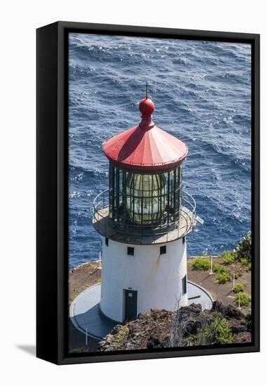 Makapu'U Point Lighthouse, Oahu, Hawaii, United States of America, Pacific-Michael DeFreitas-Framed Premier Image Canvas