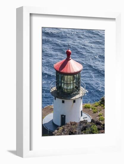 Makapu'U Point Lighthouse, Oahu, Hawaii, United States of America, Pacific-Michael DeFreitas-Framed Photographic Print