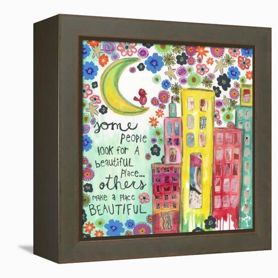 Make a Place Beautiful-Jennifer McCully-Framed Premier Image Canvas