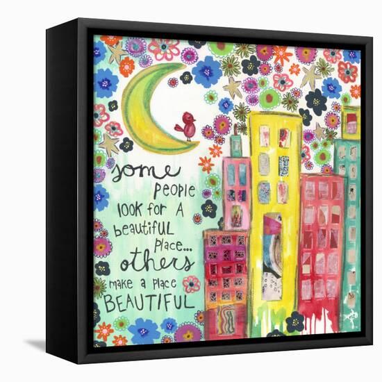 Make a Place Beautiful-Jennifer McCully-Framed Premier Image Canvas