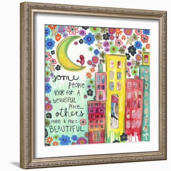 Make a Place Beautiful-Jennifer McCully-Framed Premium Giclee Print