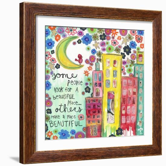 Make a Place Beautiful-Jennifer McCully-Framed Premium Giclee Print