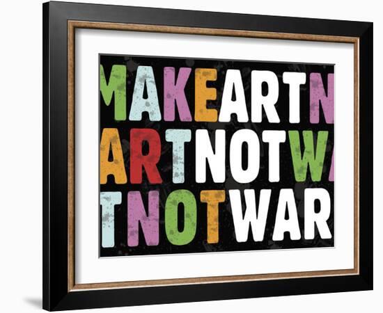 Make Art Not War-Erin Clark-Framed Giclee Print