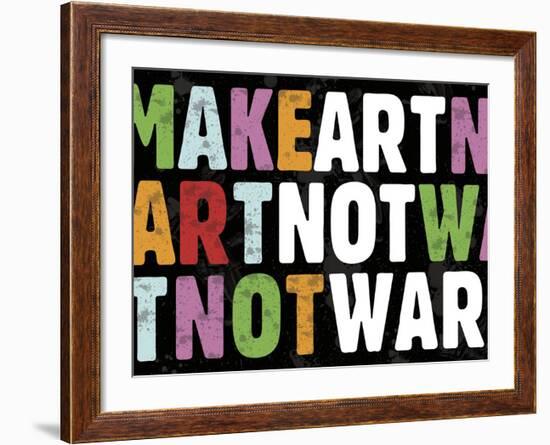 Make Art Not War-Erin Clark-Framed Art Print