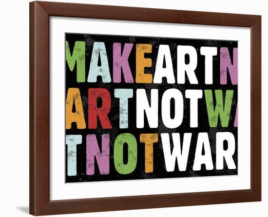 Make Art Not War-Erin Clark-Framed Art Print