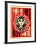 Make Art Not War-Shepard Fairey-Framed Art Print
