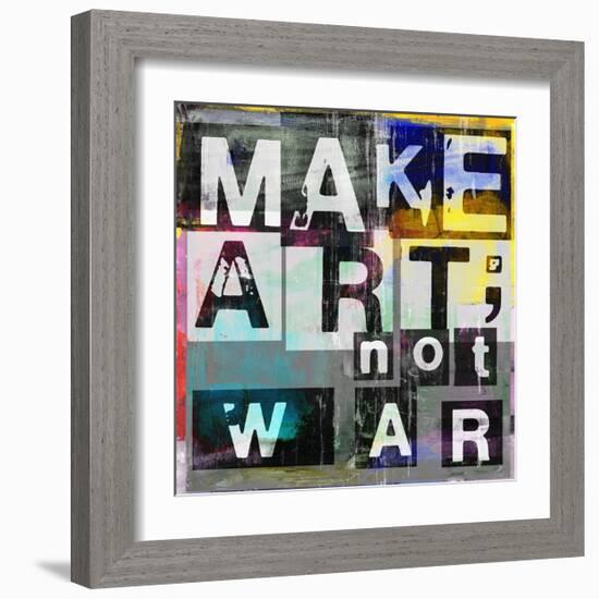 Make Art, Not War-Sven Pfrommer-Framed Premium Giclee Print