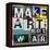 Make Art, Not War-Sven Pfrommer-Framed Stretched Canvas