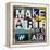 Make Art, Not War-Sven Pfrommer-Framed Stretched Canvas