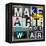 Make Art, Not War-Sven Pfrommer-Framed Stretched Canvas