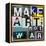 Make Art, Not War-Sven Pfrommer-Framed Stretched Canvas