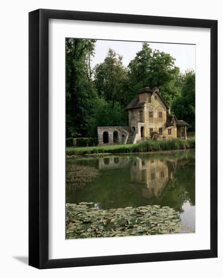 Make-Believe Mill in Marie Antoinette's Hameau, Petit Trianon, Versailles, Ile De France-Nedra Westwater-Framed Photographic Print