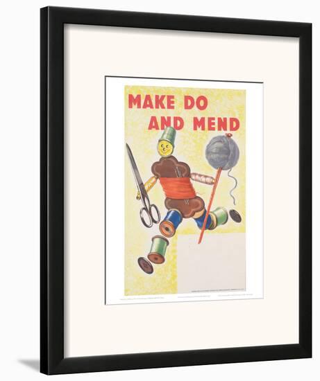 Make Do and Mend-null-Framed Art Print