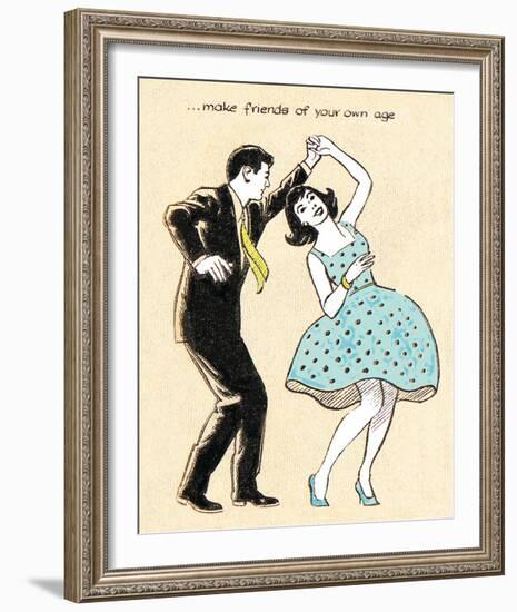 Make Friends of Your Own Age-Roy Newby-Framed Art Print