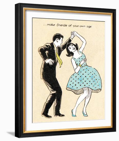 Make Friends of Your Own Age-Roy Newby-Framed Art Print