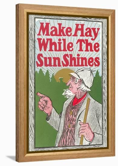 Make Hay While the Sun Shines-null-Framed Stretched Canvas