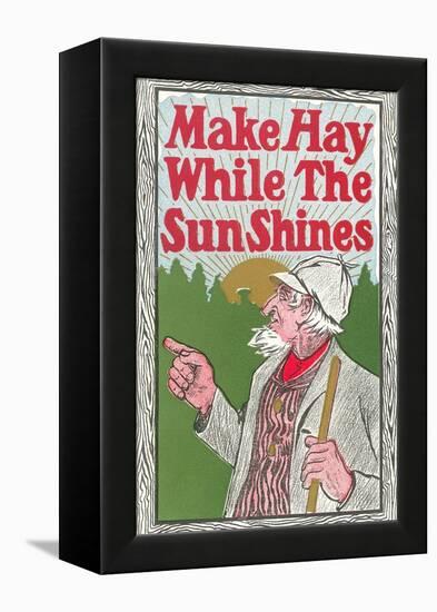 Make Hay While the Sun Shines-null-Framed Stretched Canvas