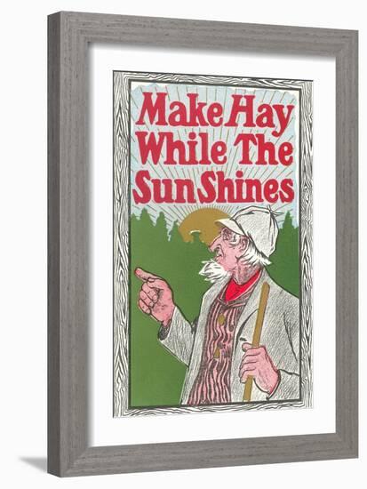 Make Hay While the Sun Shines-null-Framed Art Print