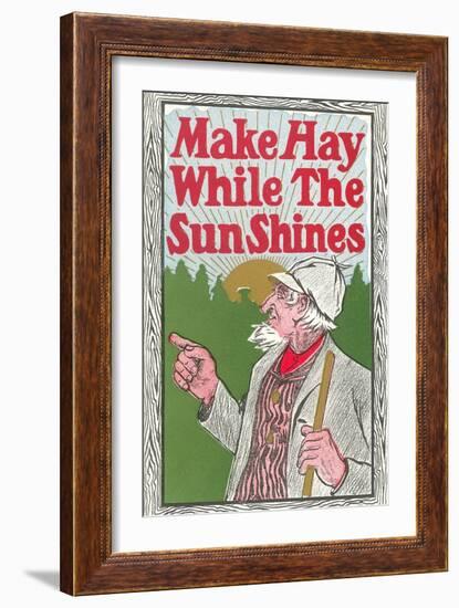 Make Hay While the Sun Shines-null-Framed Premium Giclee Print