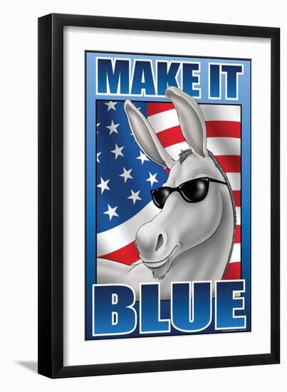 Make It Blue the Mascot-Richard Kelly-Framed Art Print