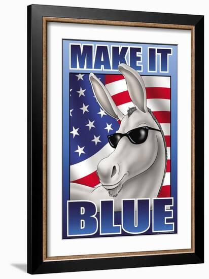 Make It Blue the Mascot-Richard Kelly-Framed Art Print