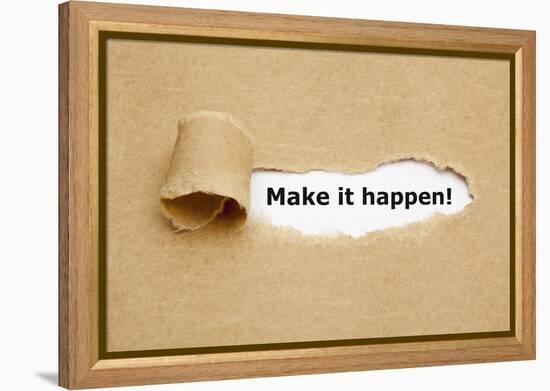 Make it Happen Torn Paper-Ivelin Radkov-Framed Premier Image Canvas