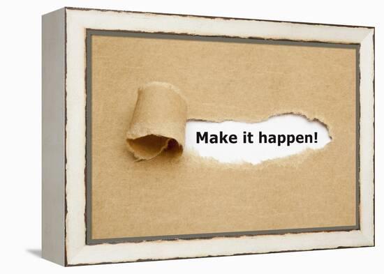 Make it Happen Torn Paper-Ivelin Radkov-Framed Premier Image Canvas