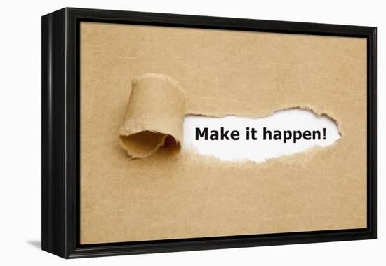 Make it Happen Torn Paper-Ivelin Radkov-Framed Premier Image Canvas