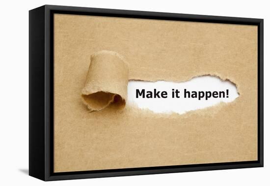 Make it Happen Torn Paper-Ivelin Radkov-Framed Premier Image Canvas