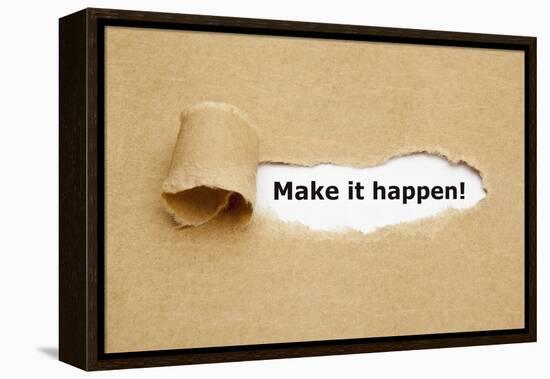 Make it Happen Torn Paper-Ivelin Radkov-Framed Premier Image Canvas