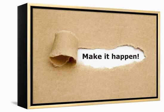 Make it Happen Torn Paper-Ivelin Radkov-Framed Premier Image Canvas