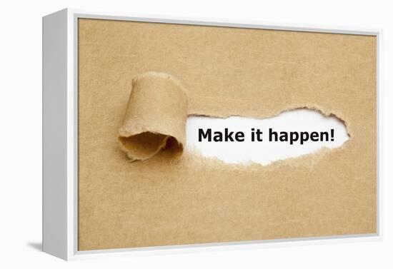 Make it Happen Torn Paper-Ivelin Radkov-Framed Premier Image Canvas