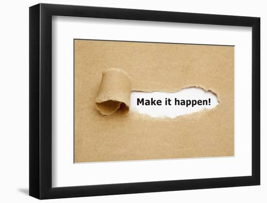 Make it Happen Torn Paper-Ivelin Radkov-Framed Photographic Print