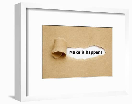 Make it Happen Torn Paper-Ivelin Radkov-Framed Photographic Print