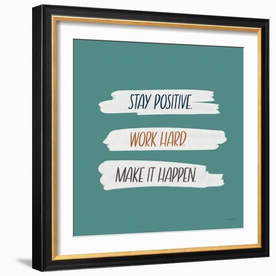 Make It Happen-Lady Louise Designs-Framed Art Print