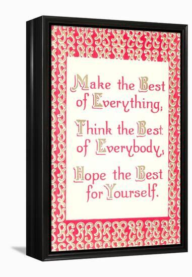 Make the Best of It-null-Framed Stretched Canvas