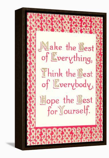 Make the Best of It-null-Framed Stretched Canvas